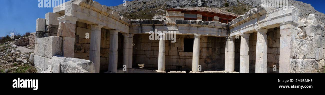 Sagalassos is an ancient city located in southwestern Turkey. It was once a prosperous city in the Roman Empire, with a population estimated at Stock Photo