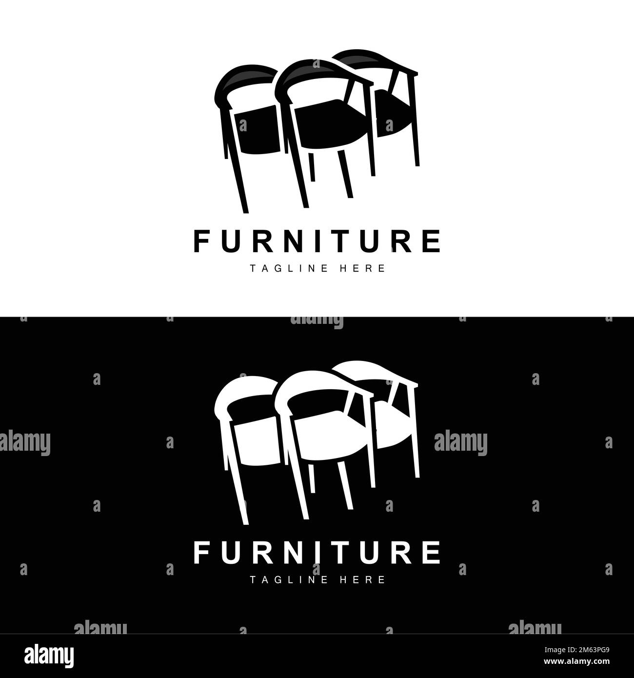 furniture logo, home furnishing design, room icon illustration, table