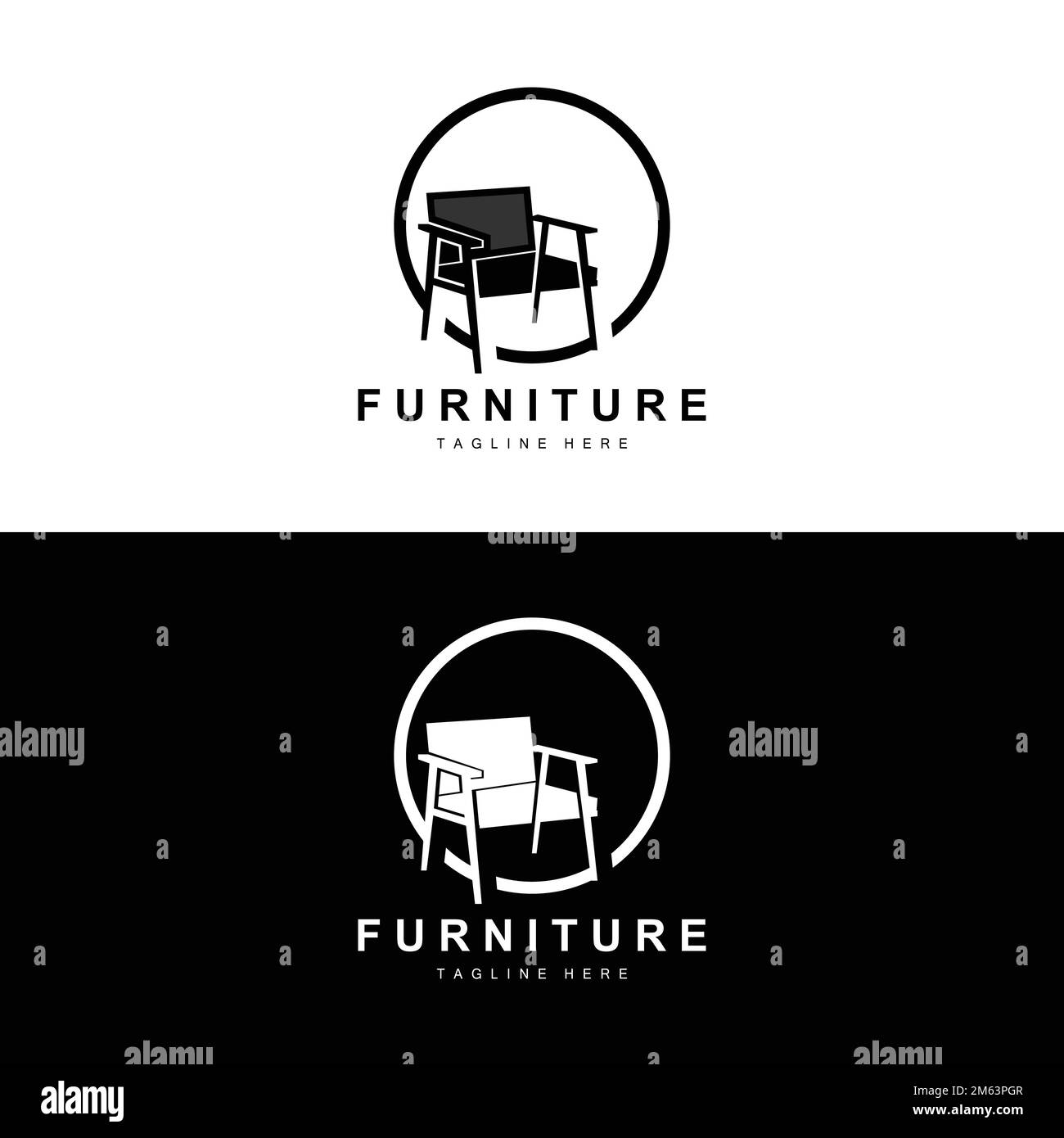 furniture logo, home furnishing design, room icon illustration, table