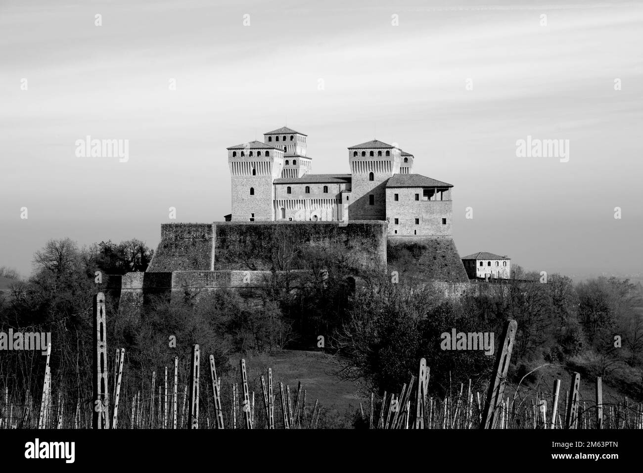 Il Castello Medioevale di Torrachiara Parma Italia Stock Photo