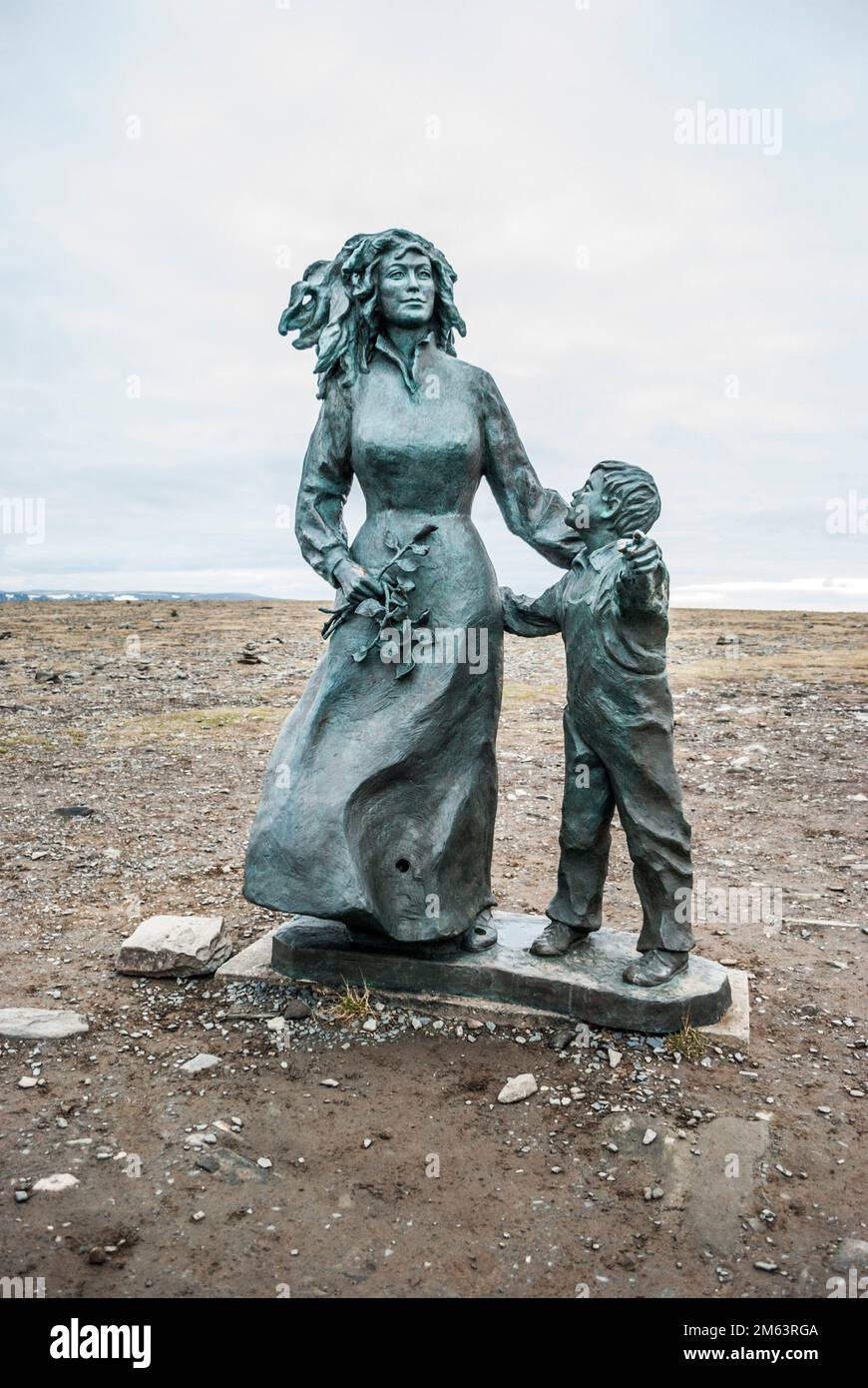 Children of the Earth Monument (Barn av Jorden). North Cape