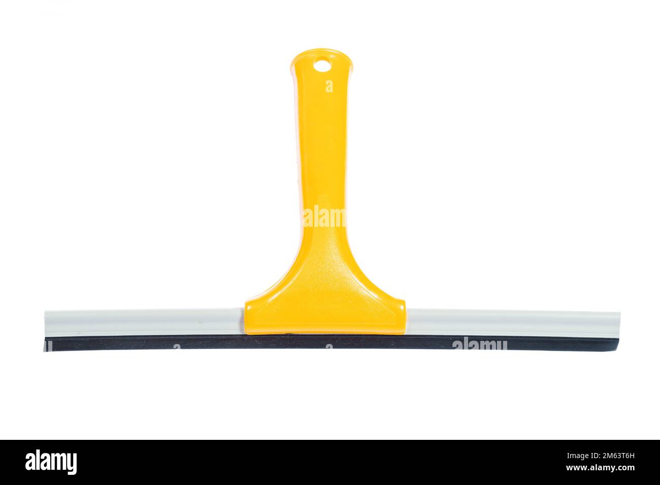 yellow window squeegee isolated on white Stock Photo Alamy