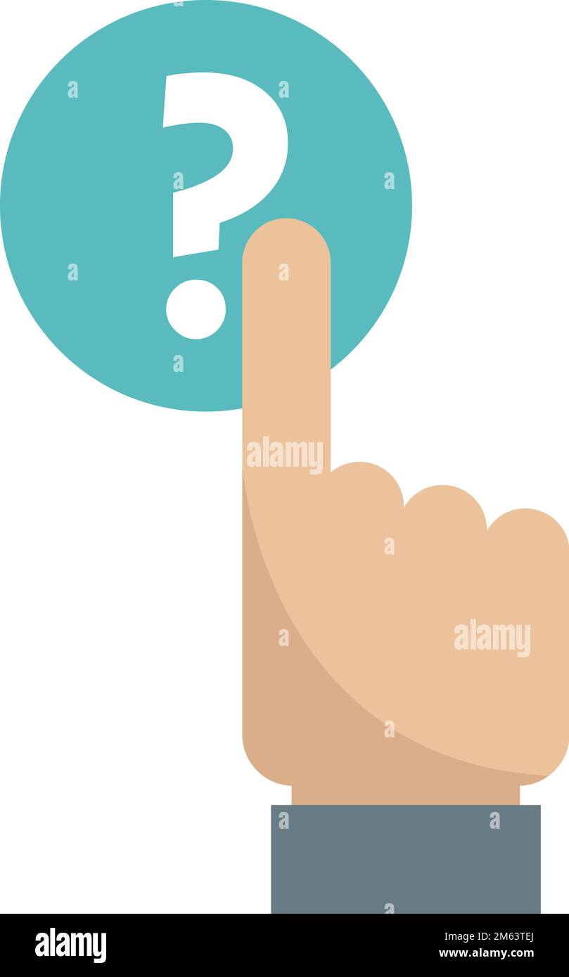 Button request icon flat vector. Online information. File screen ...