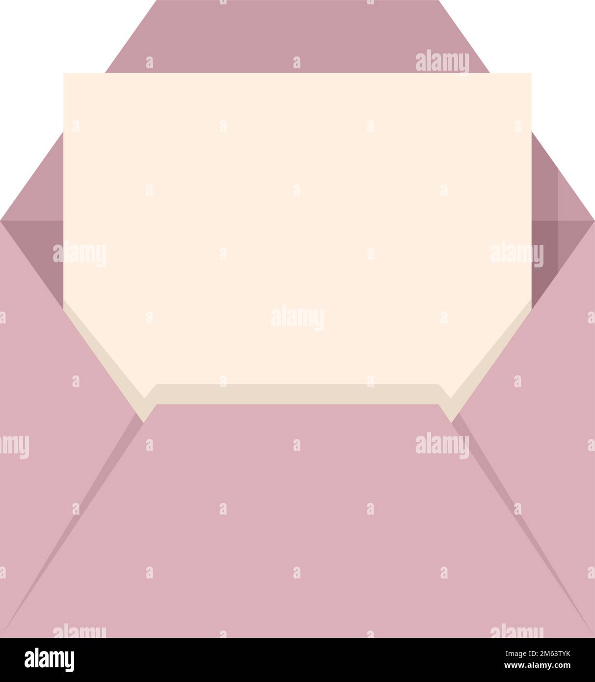 Envelope mail icon flat vector. Email letter. Paper post isolated Stock ...