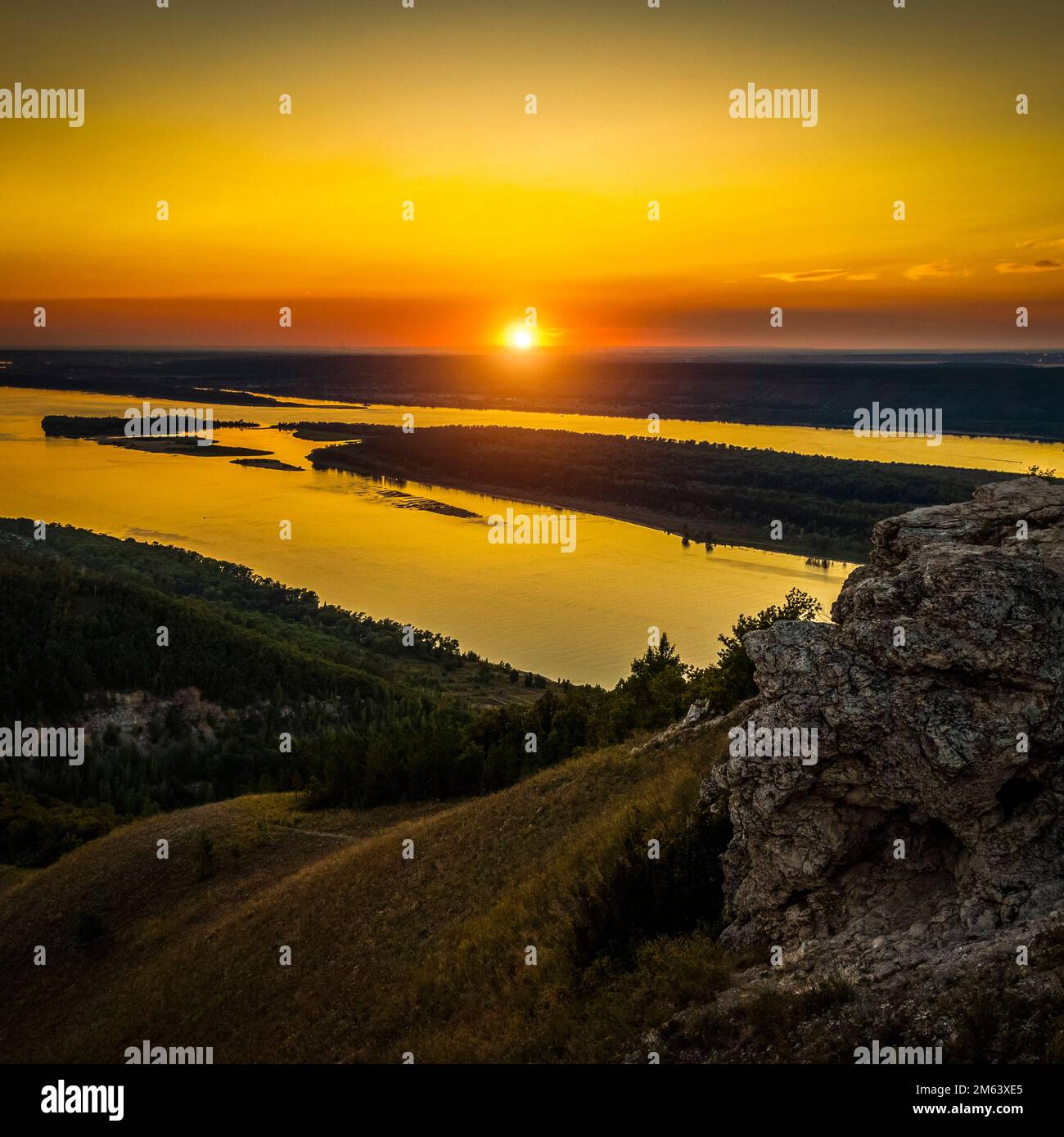 Beautiful sunset from high hi-res stock photography and images - Alamy