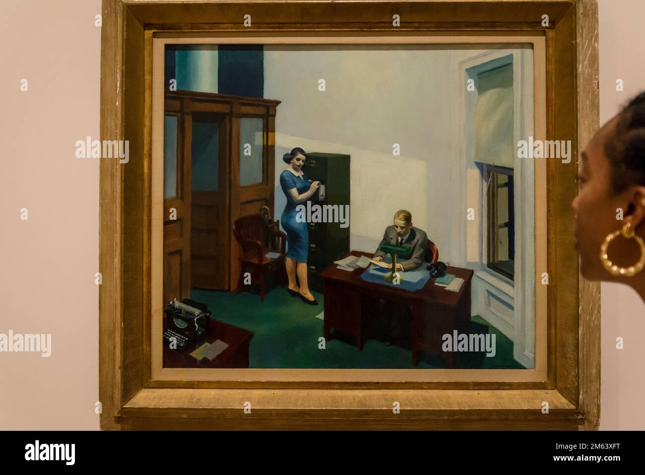 Office at Night, 1940, Edward Hopper's New York exhibition, 2022