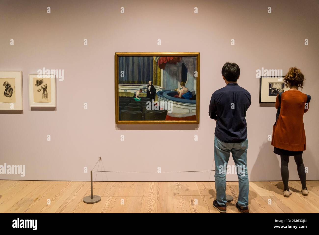 Two on the Aisle, 1927, Edward Hopper's New York exhibition, 2022