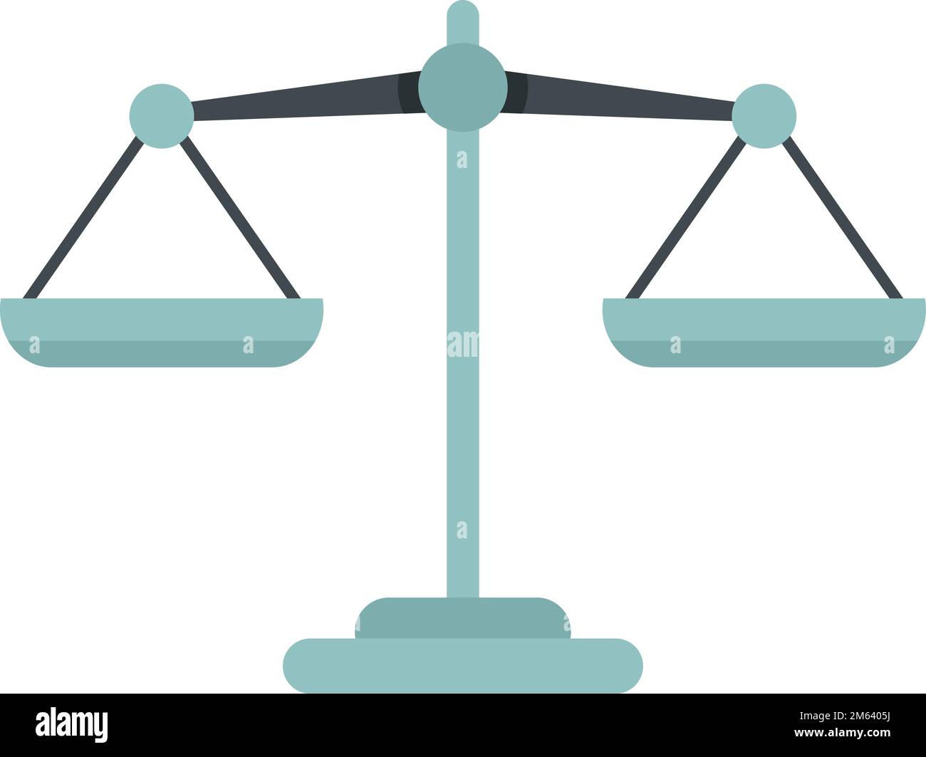Scales icon flat vector. Comparison balance. Weight compare isolated Stock Vector Image & Art