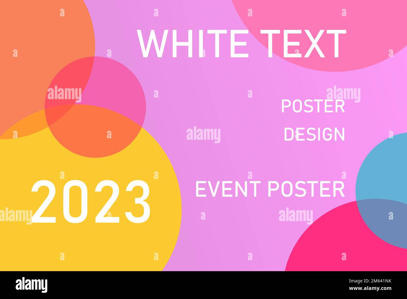 Modern bold colorful poster template for white text. Dynamic modern