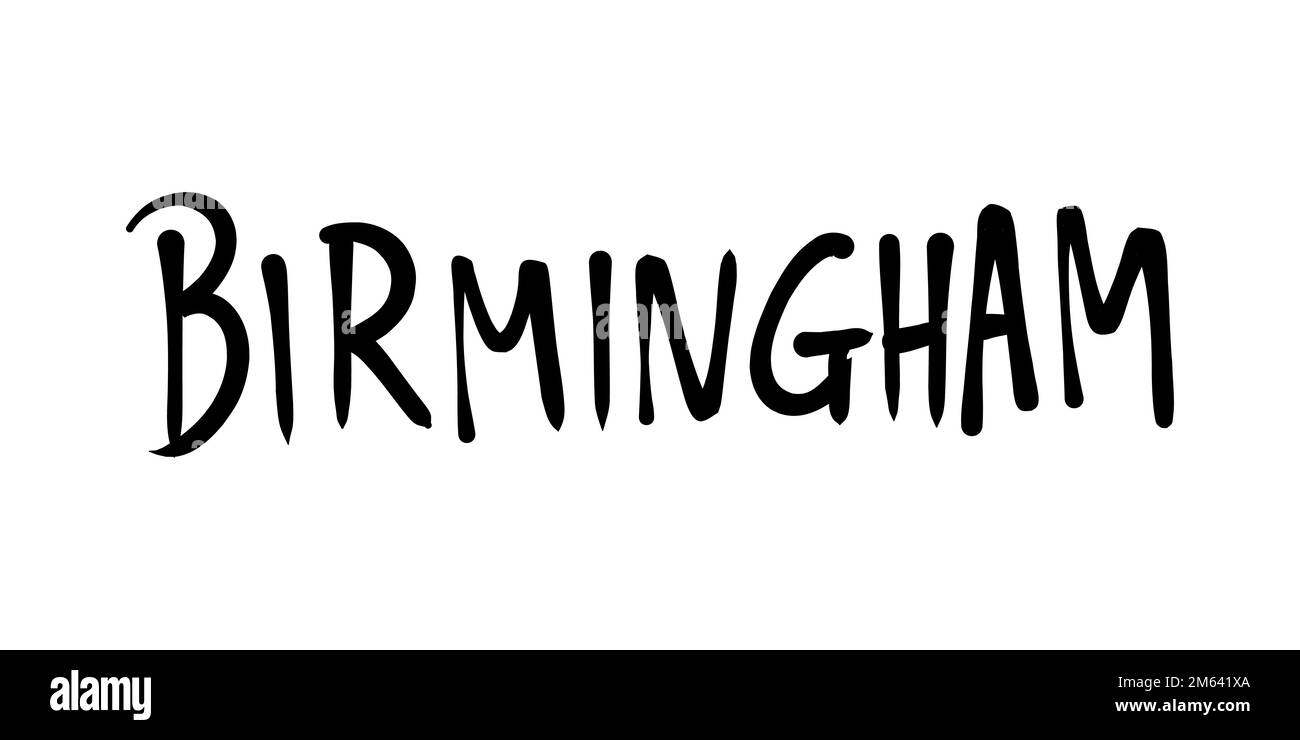 Birmingham name stock vector images alamy