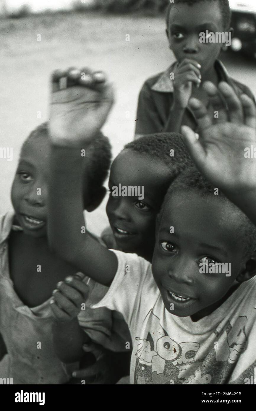 Migrant children Stock Photo