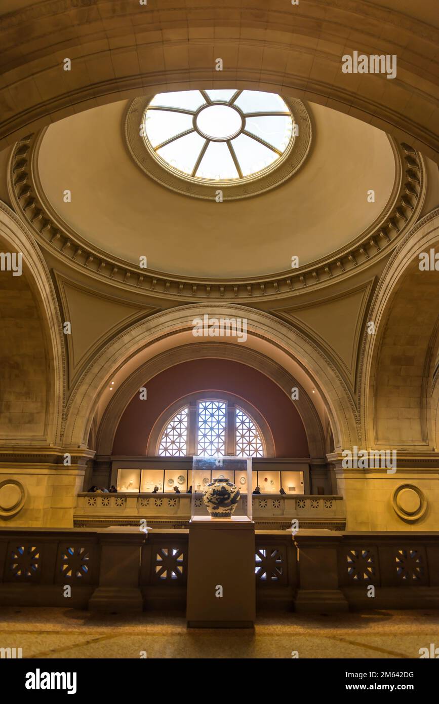 Metropolitan Museum of Art, the largest art museum in the Americas, New York City, USA Stock