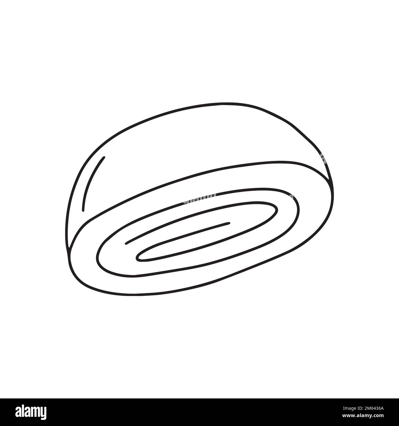 Vector Japanese dessert mochi doodle sketch Stock Vector Image & Art 