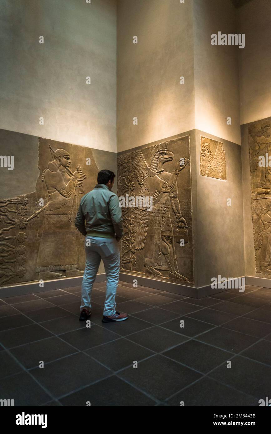 Low relief sculptured panels, Assyrian Palace Sculptures, Metropolitan