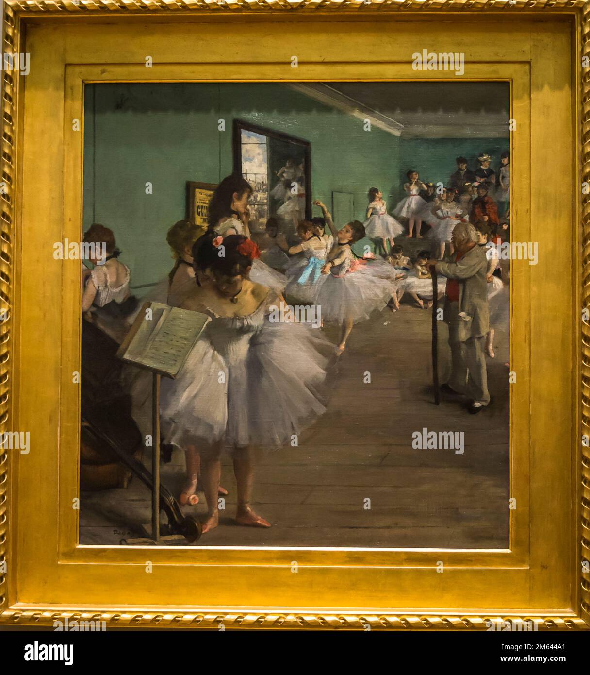 Edgar Degas Painting The Dance Class 1874 Impressionist Galleries Edgar Degas Painting The Dance Class 1874 Impressionist Galleries Metropolitan Museum Of Art New York City Usa 2M644A1