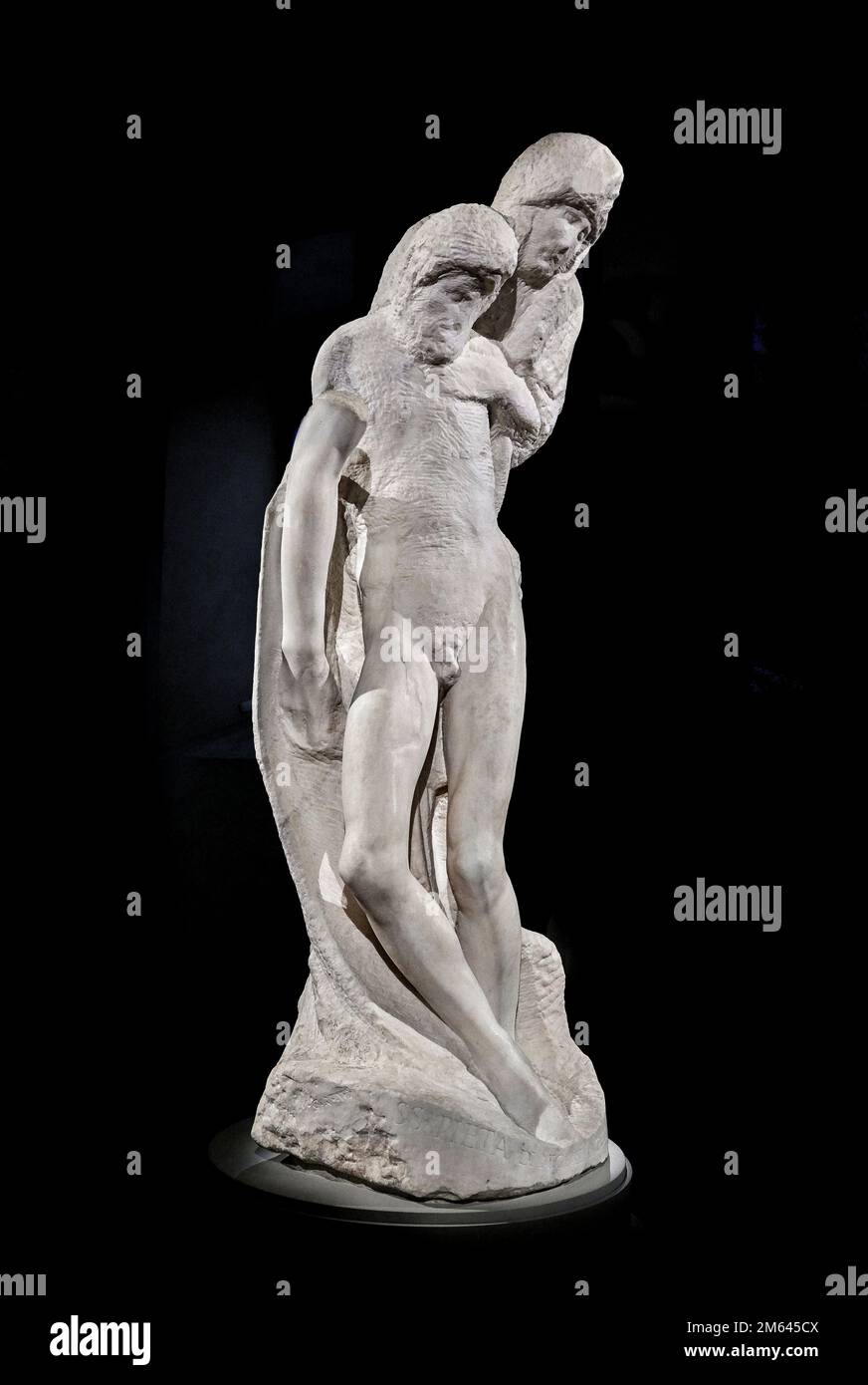 Pietà Rondanini - marmo - Michelangelo Buonarroti - 1552/1564 - Milano, Castello Sforzesco Stock Photo