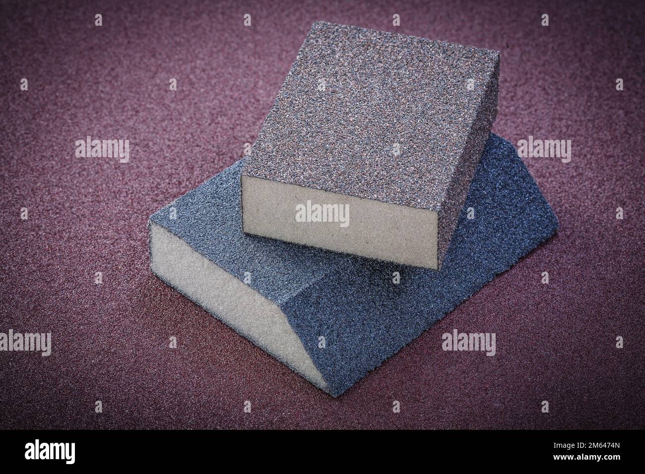 Sanding sponges on polishing paper abrasive materials Stock Photo Alamy