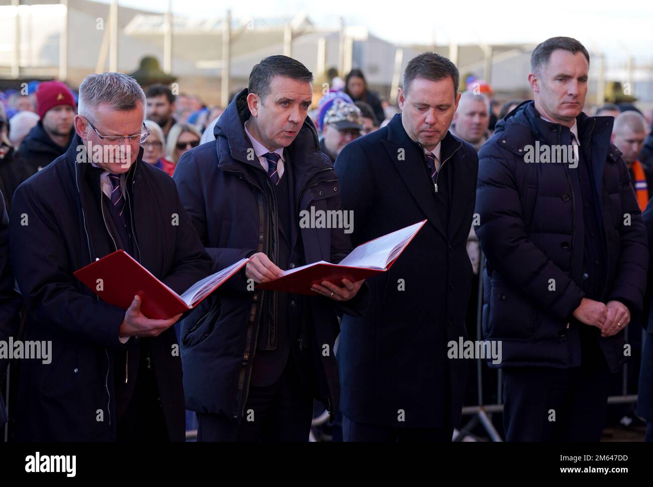 Rangers board members Stewart Robertson (left) and Andrew Dickson ...