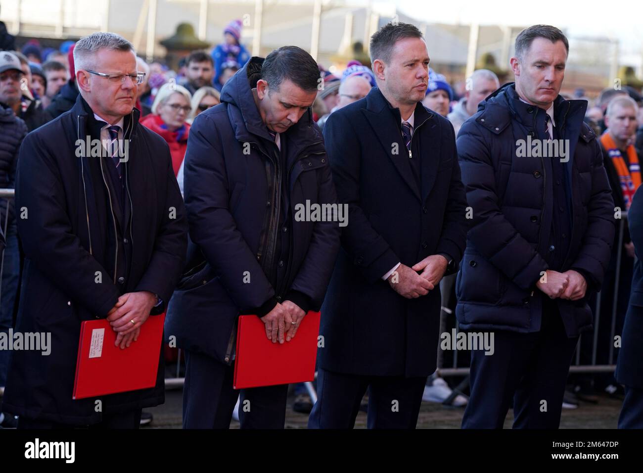 Rangers board members Stewart Robertson (left) and Andrew Dickson ...