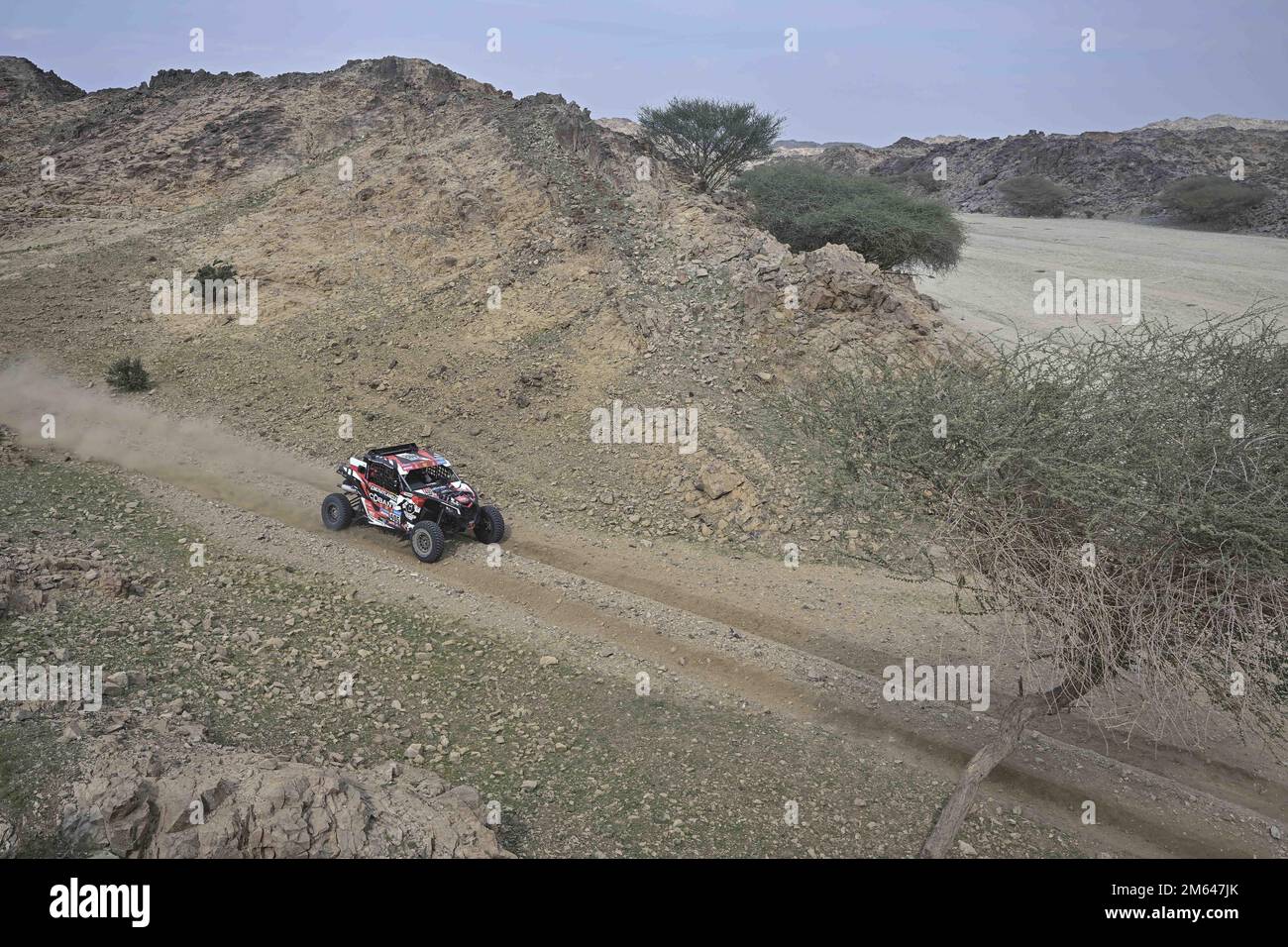 405 GOCZAL Michael (pol), GOSPODARCZYK Szymon (pol), Coban-Energylandia Rally Team, BRP, SSV, FIA W2RC, action during the Stage 1 of the Dakar 2023 around Sea Camp, on January 1st, 2023 near Yanbu, Saudi Arabia - Photo: Gigi Soldano /DPPI/LiveMedia Stock Photo