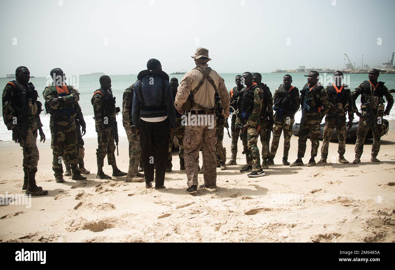 DAKAR, Senegal (March 30, 2022) U.S. Marine Corps Sgt. Cean Tukes Jr ...