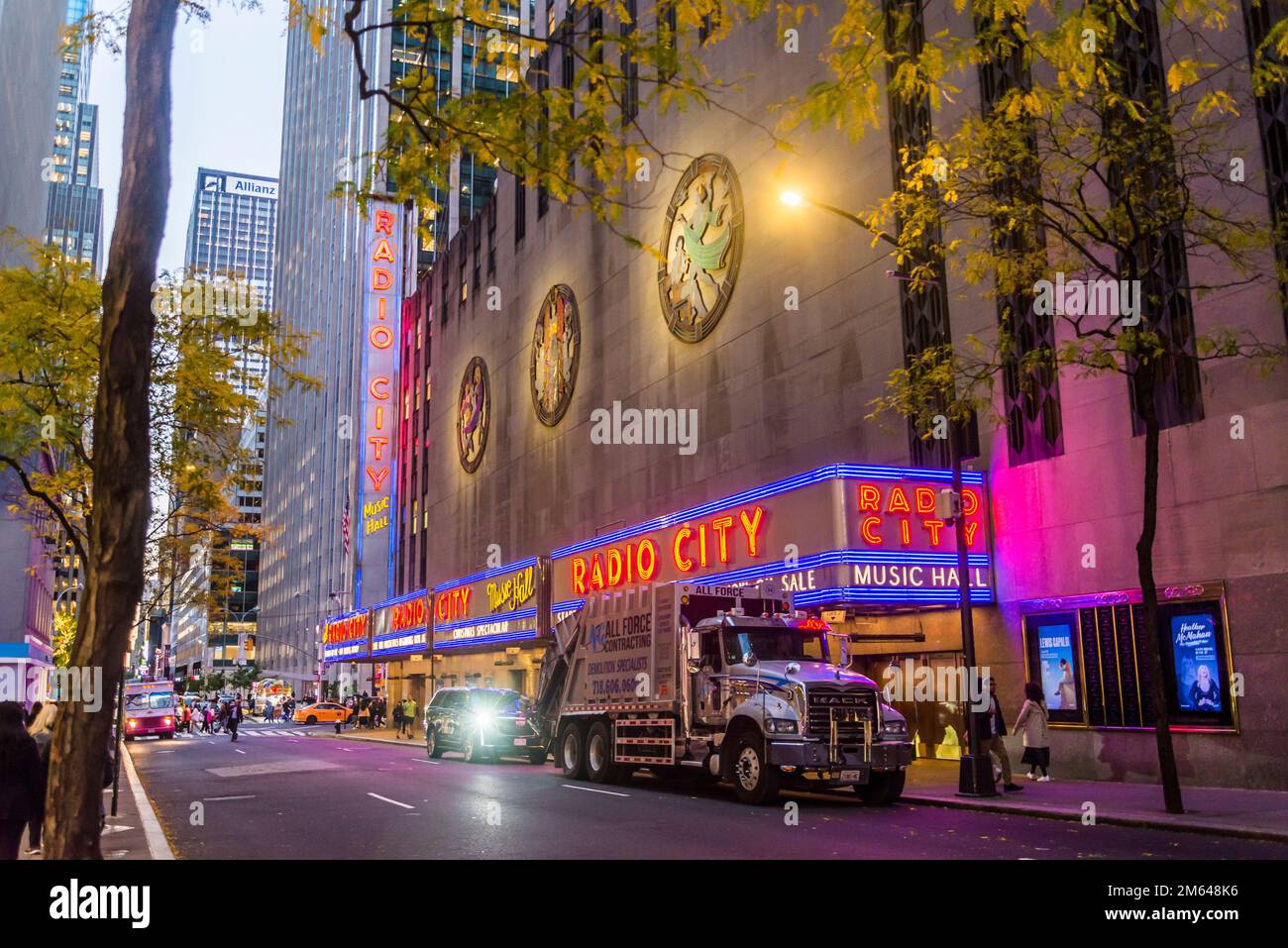 Radio City Music Hall, legendary Art deco theatre hosting the Christmas Spectacular with the Rockettes, concerts & more, New York City, USA Stock Photo