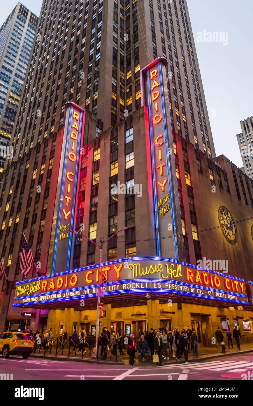 Radio City Music Hall, legendary Art deco theatre hosting the Christmas