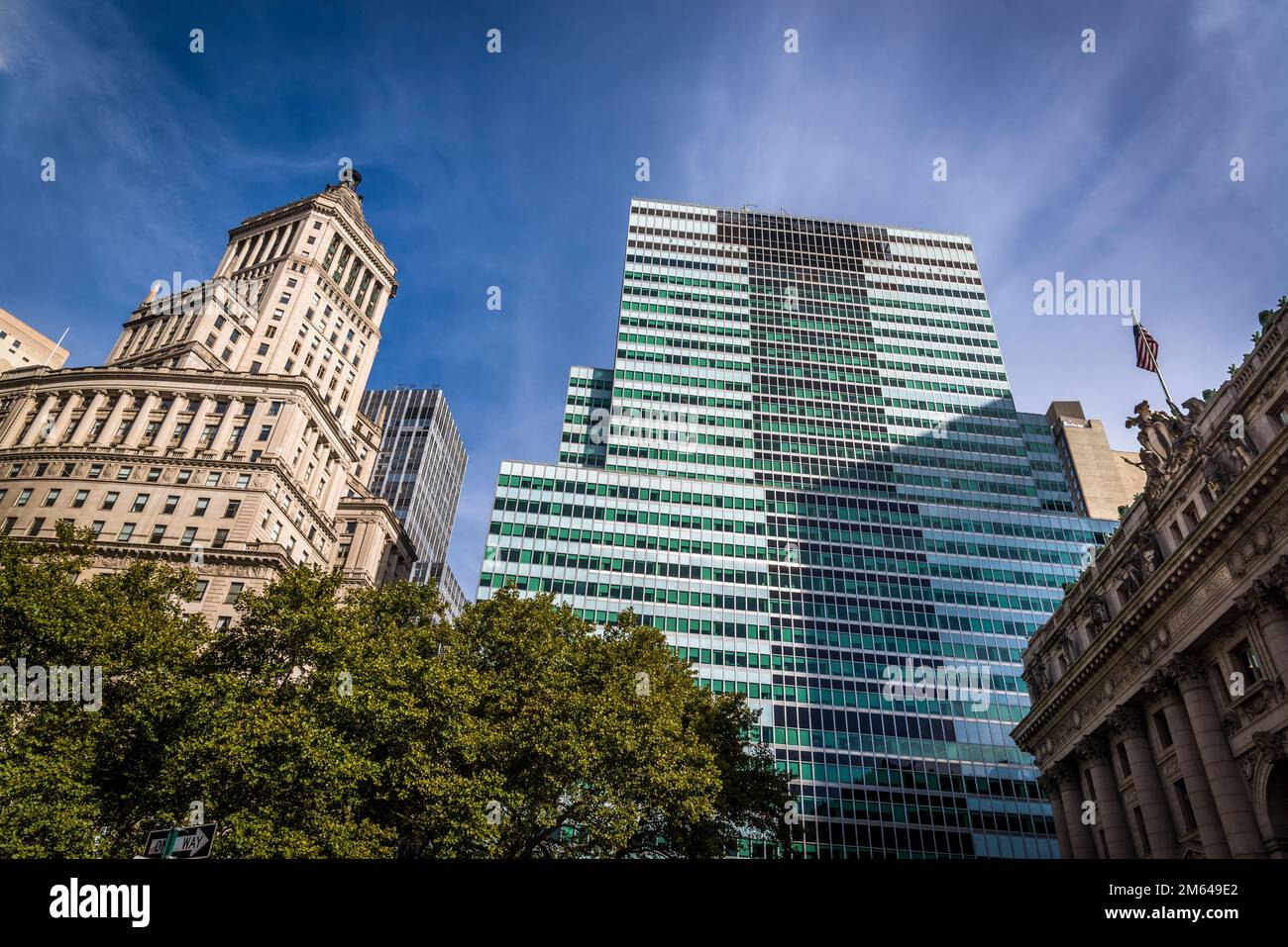 Bowling Green architecture, Lower Manhattan, New York City, USA Stock