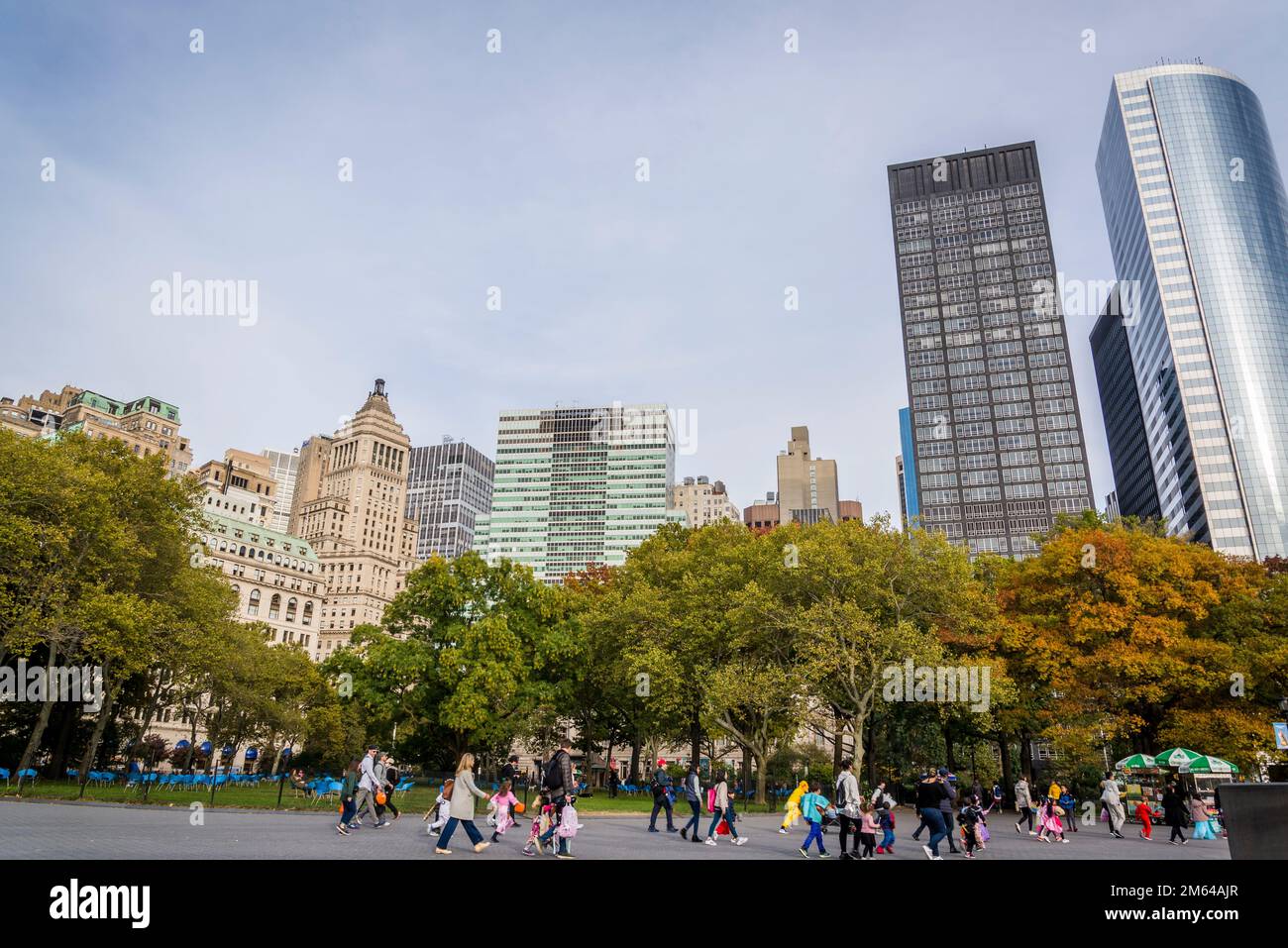 Battery Park, historic park in Lower Manhattan, New York City, USA