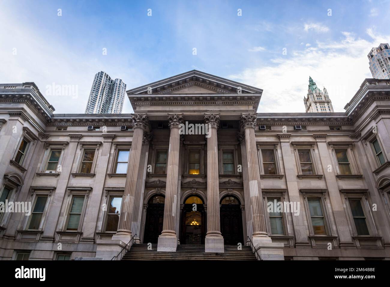 New York City Hall, the seat of New York City government, a palatial ...