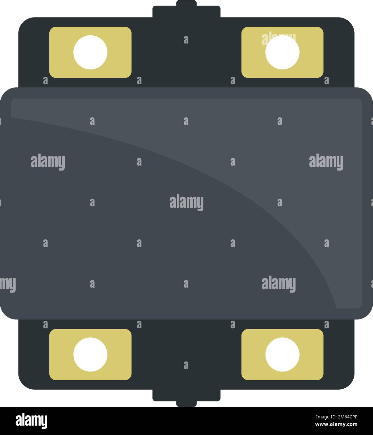 Industry voltage regulator icon flat vector. Power stabilizer. Electric