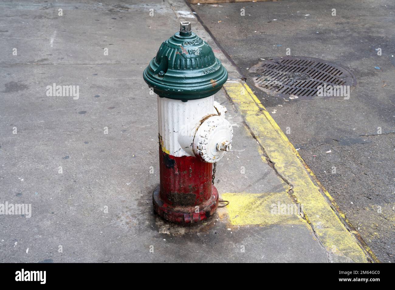 Fire hydrant in Little Italy, New York City Stock Photo