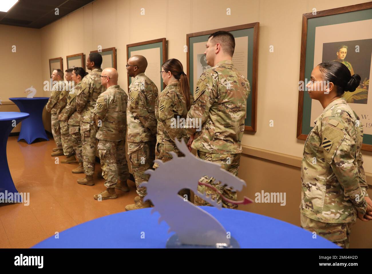 Reservists who filled key positions on the brigade staff while the