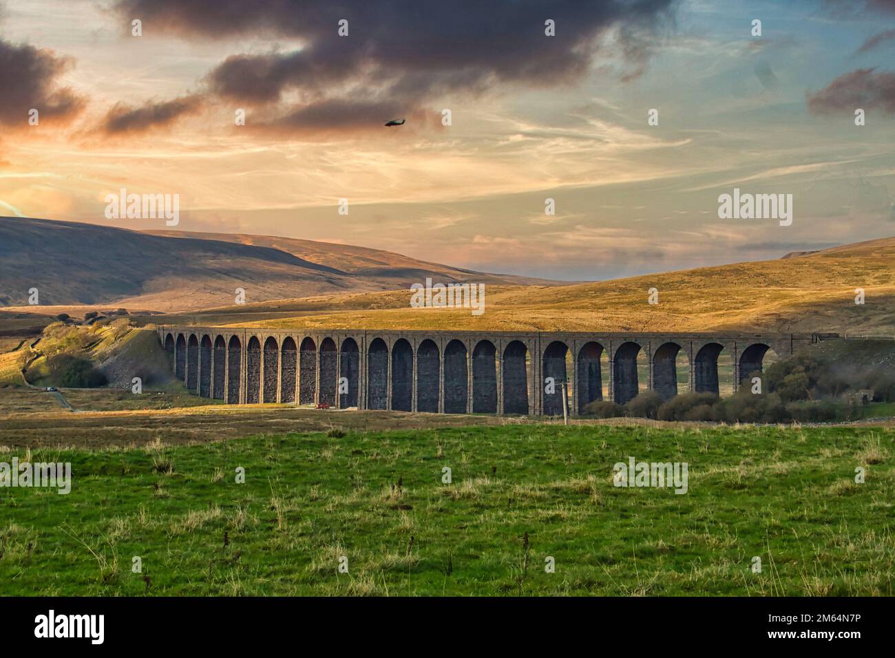 Evening Light at Ribblehead Viaduct, North Yorkshire Stock Photo Alamy