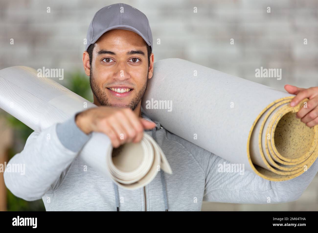 Rolls of wallpaper rolled hires stock photography and images Alamy