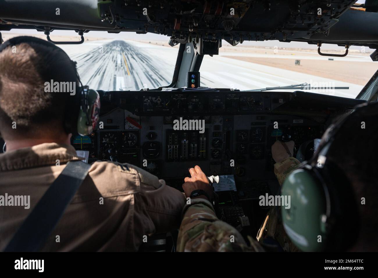 U.S. Air Force aircrew assigned to the 968th Expeditionary Airborne Air ...