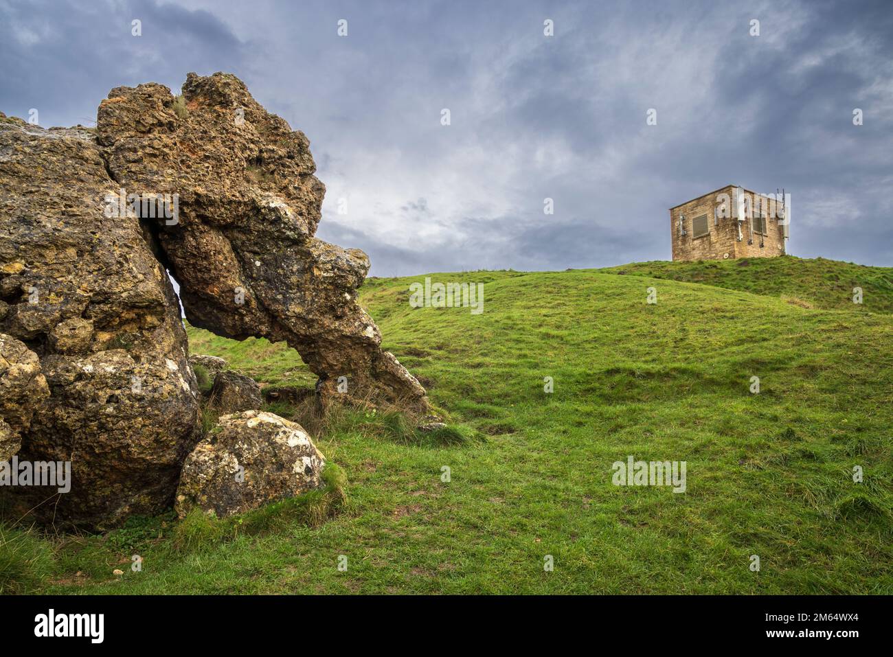 The Elephant Stone and Bredon Hill Tower, Cotswolds AONB