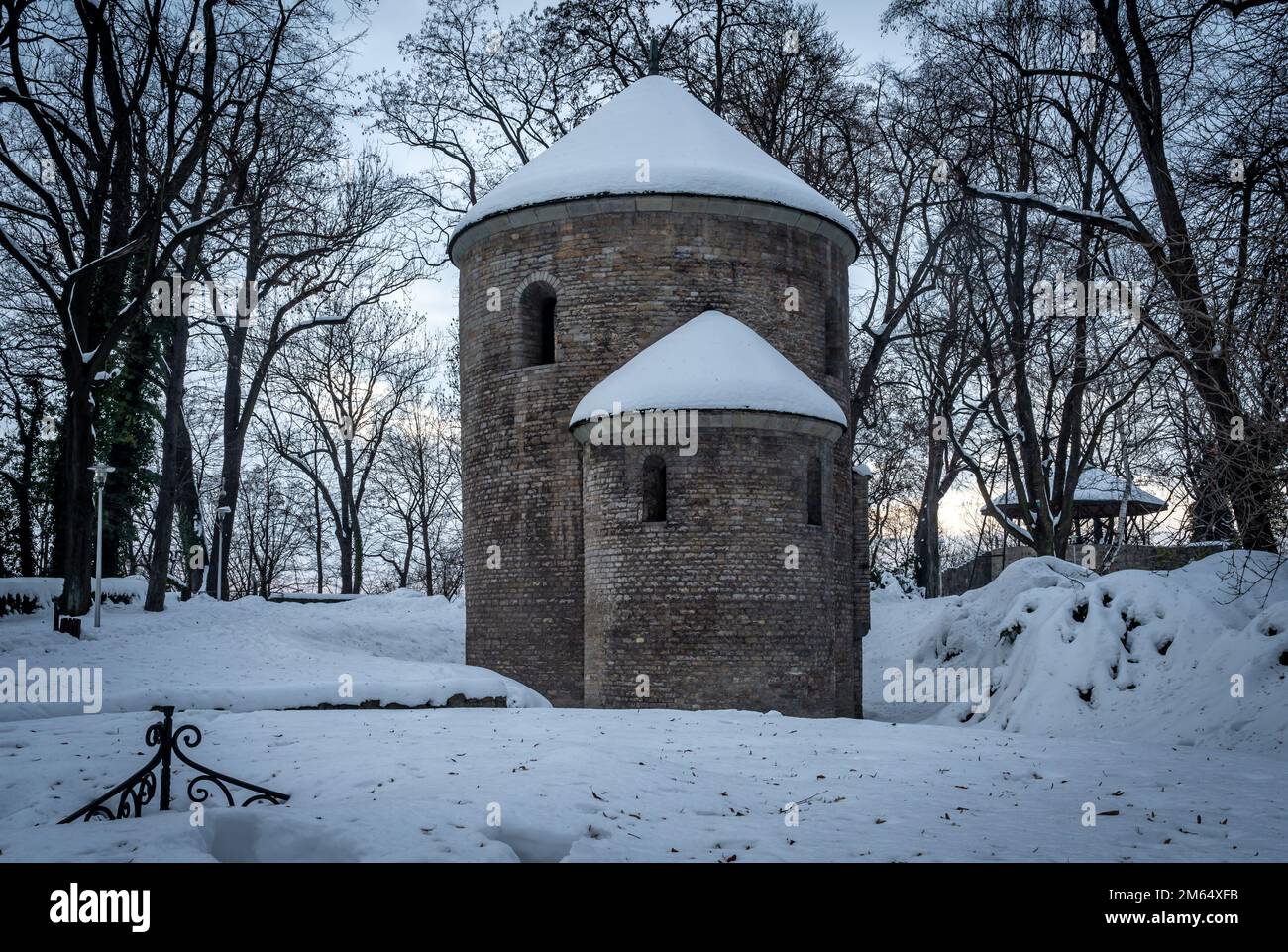 The romanesque rotunda of St. Nicholas in the town of Cieszyn, Silesian