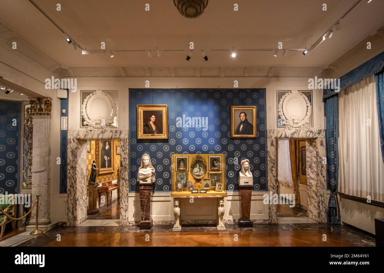 One of the leading opera and ballet theatres globally, la Scala is the most famous opera house in Milan. Here in particular its museum collection Stock Photo