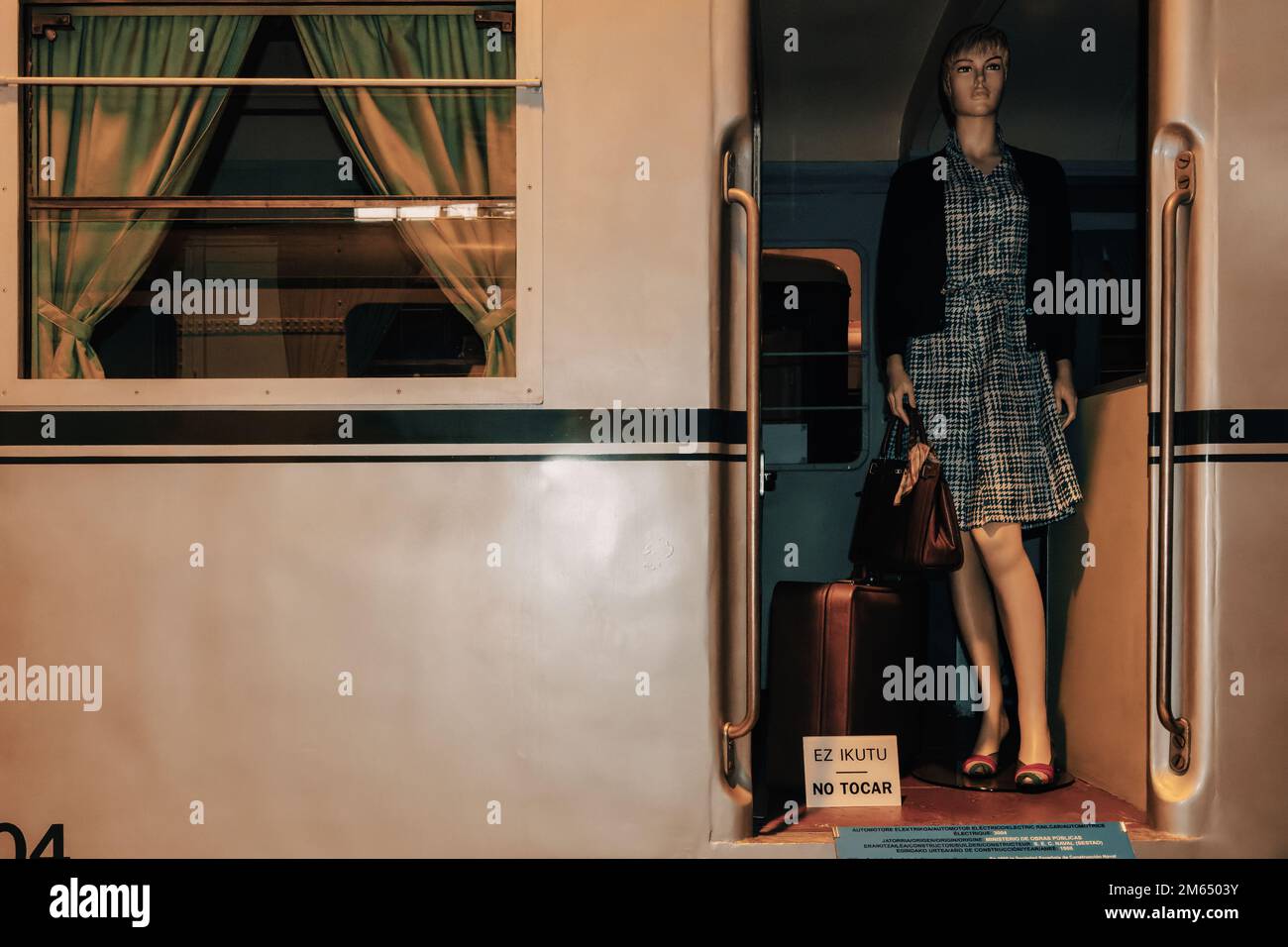 Basque Railway Museum with vehicles such as steam, diesel and electric ...