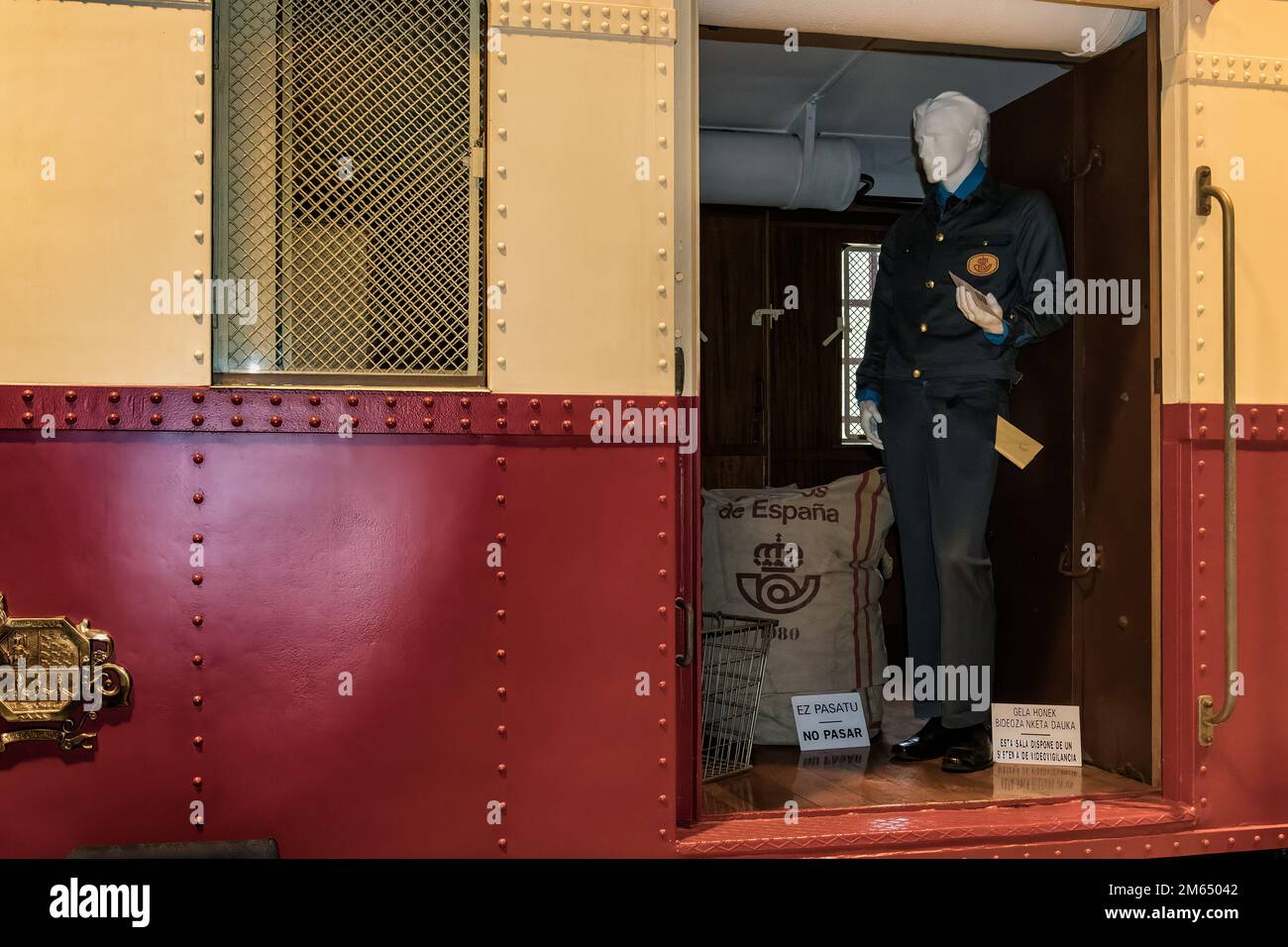 Basque Railway Museum with vehicles such as steam, diesel and electric ...