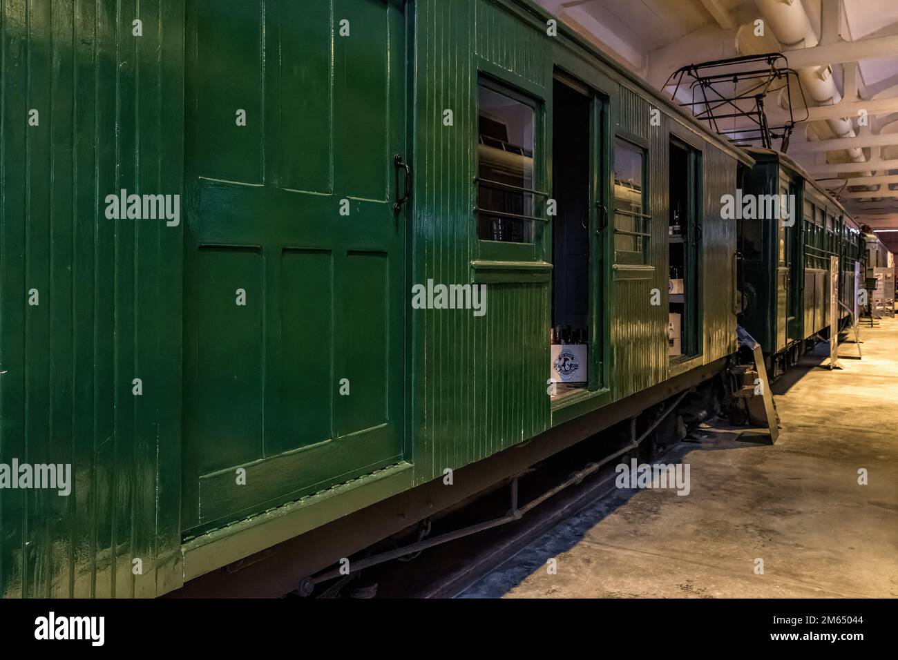 Basque Railway Museum with vehicles such as steam, diesel and electric ...