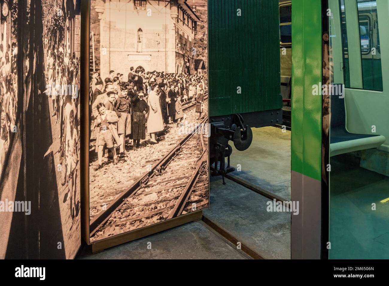Basque Railway Museum with vehicles such as steam, diesel and electric ...