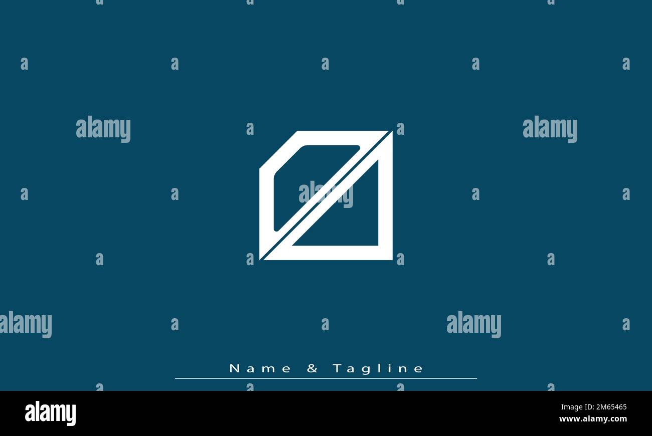 Alphabet letters Initials Monogram logo OD , DO Stock Vector