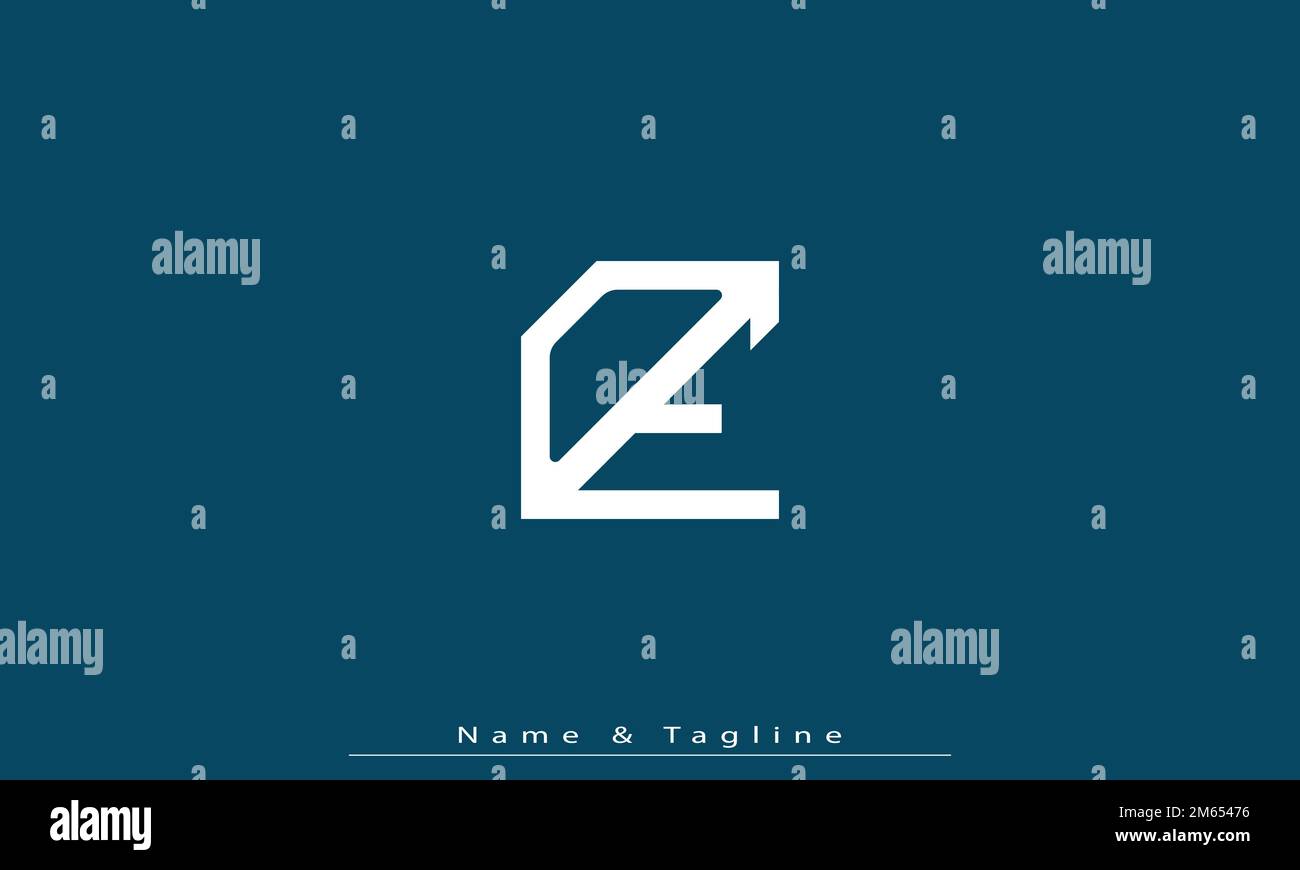 Alphabet letters Initials Monogram logo OE , EO Stock Vector