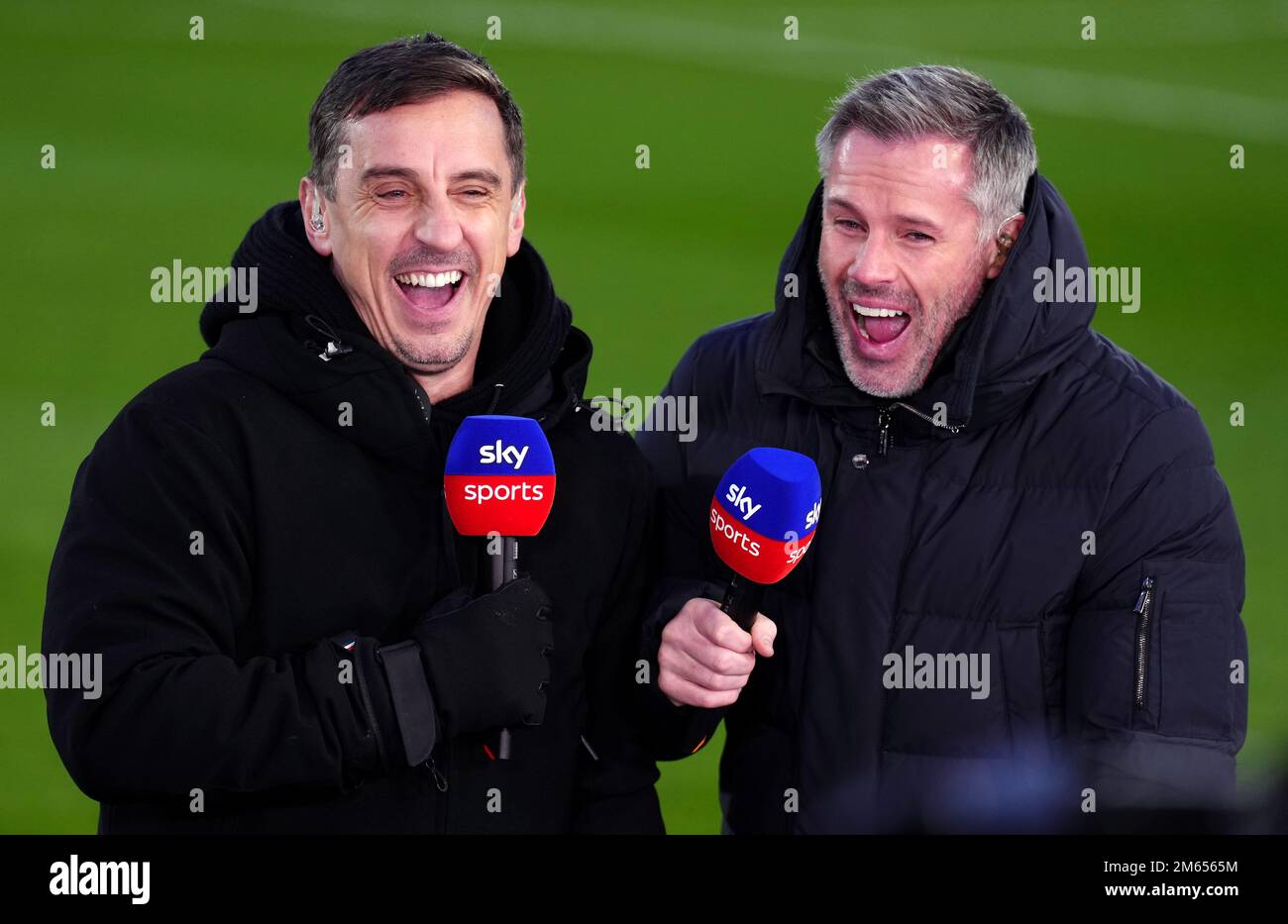 Jamie carragher gary neville hi-res stock photography and images - Alamy