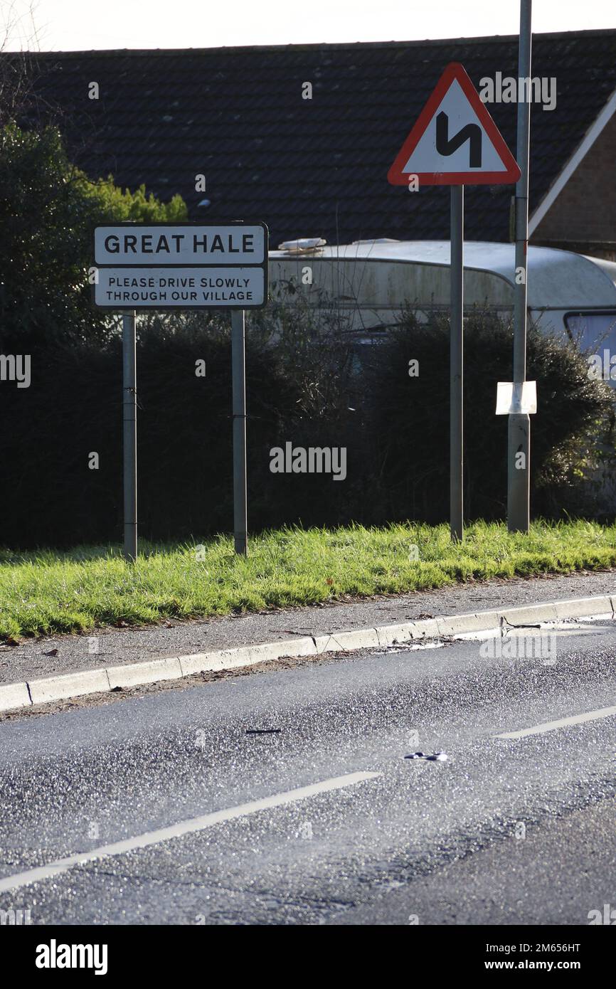 Heckington road sign hires stock photography and images Alamy