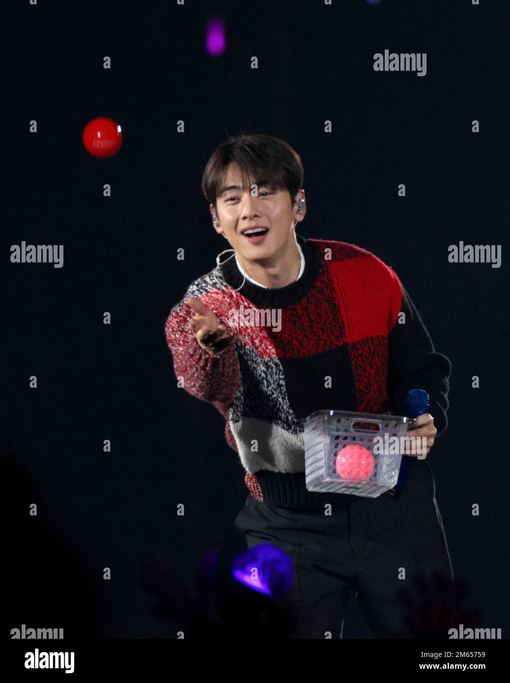 Nagoya, Japan. 02nd Jan, 2023. Member of K-pop group ASTRO, Cha