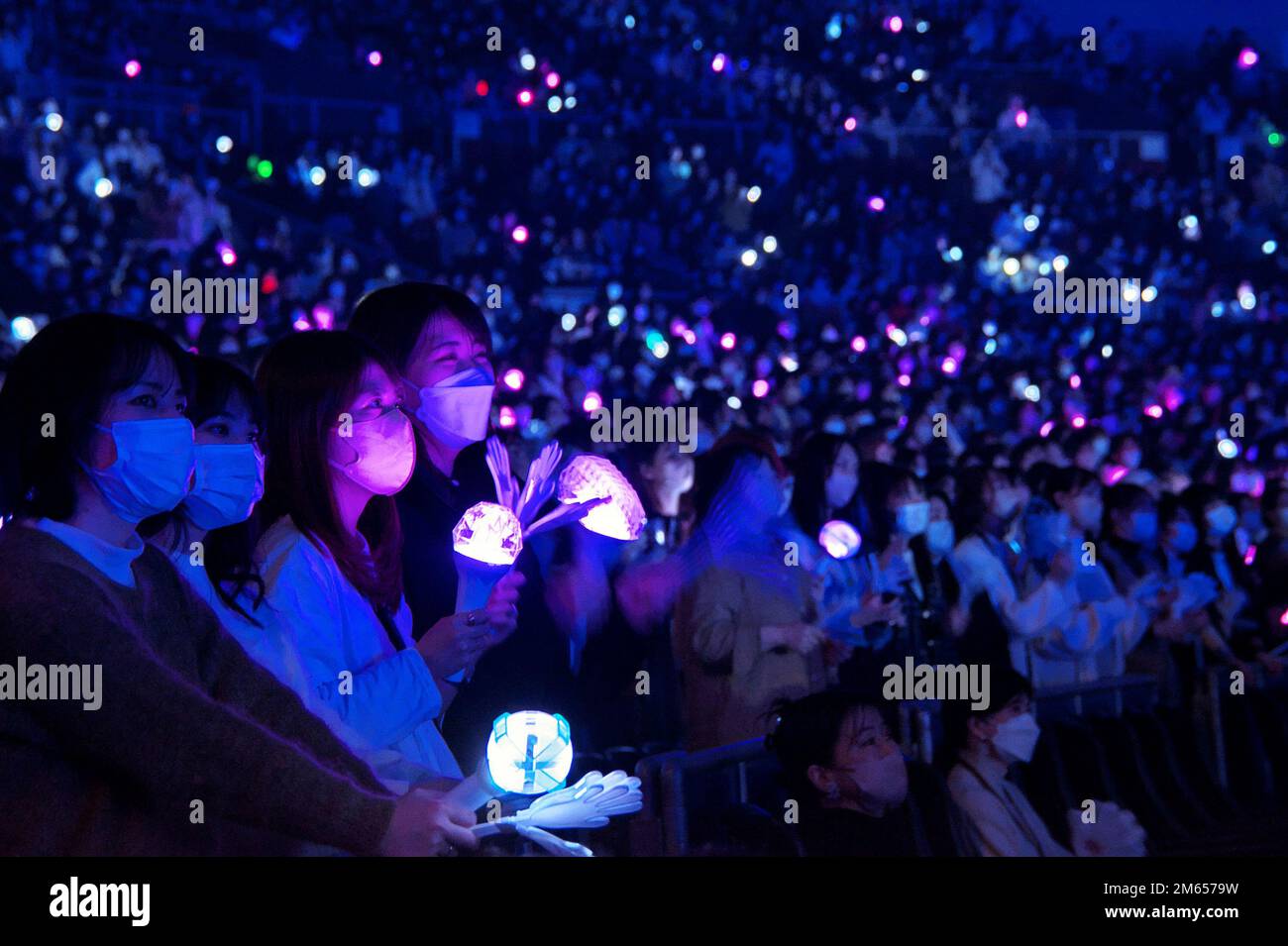 Nagoya, Japan. 02nd Jan, 2023. About 35000 fans gather for the 'KROSS vol.1-kpop masterz-' at Nagoya Dome in Nagoya, Aichi-Prefecture, Japan on Monday, January 2, 2023. Photo by Keizo Mori/UPI Credit: UPI/Alamy Live News Stock Photo