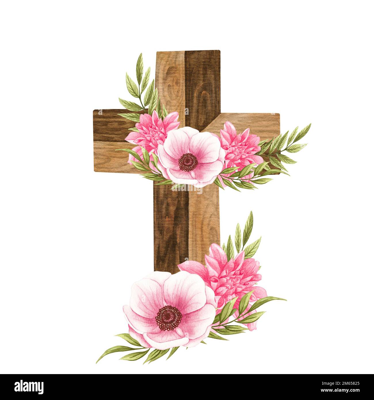 Pink Floral Cross Bishop main image 1
